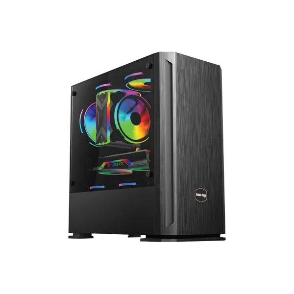 VALUE-TOP VT-B705 MICRO ATX GAMING CASE WITH ONE SIDE TEMPERED GLASS