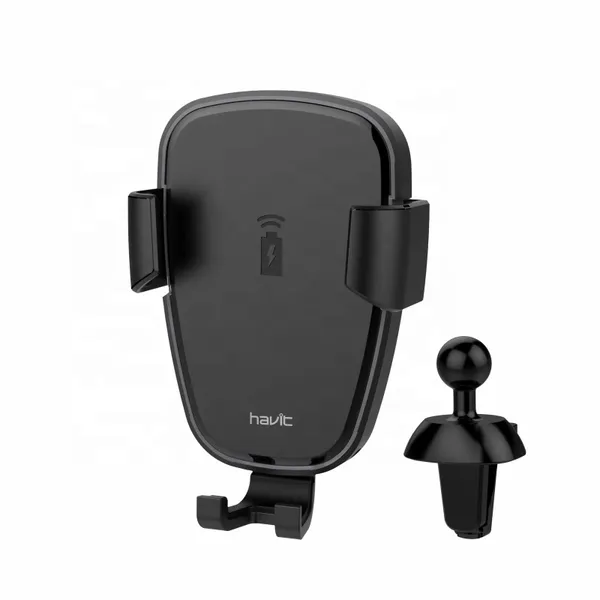 HAVIT H341 CAR HOLDER WITH 10W WIRELESS CHARGER FOR MOBILE PHONE