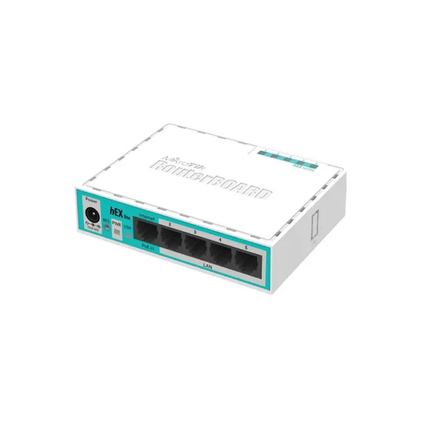 Mikrotik RB750r2 hEX lite (RouterOS L4) with case (UK) 5 Ports