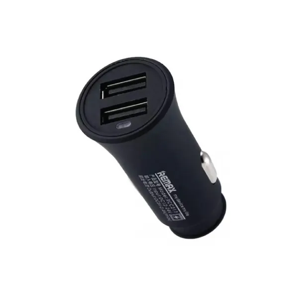 REMAX RCC-217 2.4A DUAL USB PORT CAR CHARGER WITH 3-IN-1 CABLE