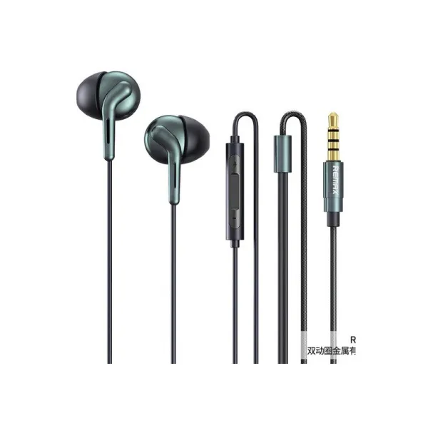 REMAX RM-595 DOUBLE MOVING COIL WIRED EARPHONE