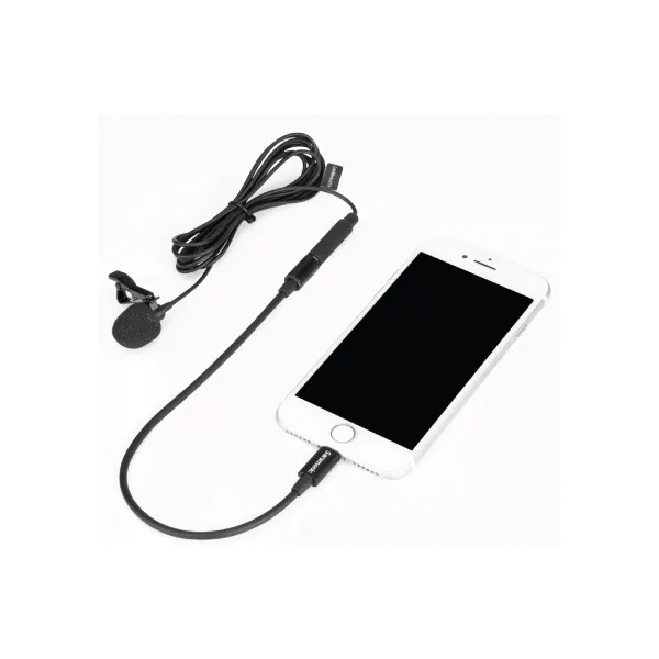 SARAMONIC LavMicro U1A CLIP-ON LAVALIER MICROPHONE FOR APPLE LIGHTNING PORT