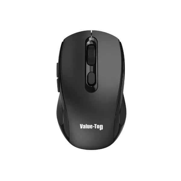 VALUE-TOP VT-M96W BLACK/GOLD/ORANGE COLOR WIRELESS OPTICAL MOUSE