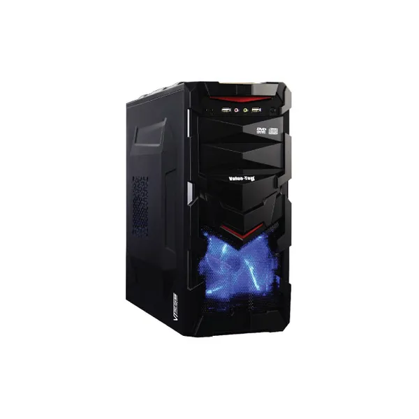VALUE-TOP VT-K76-L ATX GAMING CASING WITH FRONT 12CM LED FAN, 1*USB2.0 & 1*USB3.0