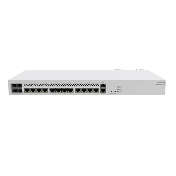 MIKROTIK CCR2116-12G-4S+ CLOUD ROUTER 1U rackmount, 12x Gigabit Ethernet, 4xSFP+ cages, 16 cores x 2GHz CPU, 16GB RAM, RouterOS L6