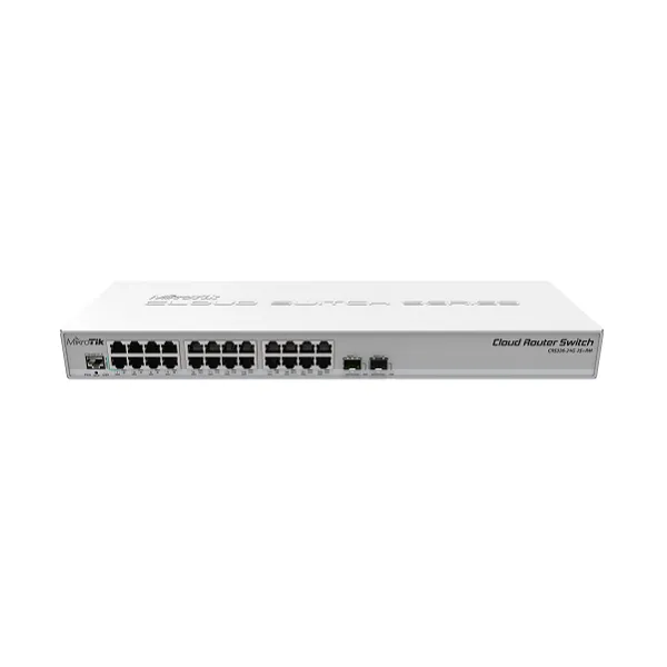 MIKROTIK CRS326-24G-2S+RM (RouterOS L5) Cloud Core Router Switch, Twenty Four X 10/100/1000 RJ45 + Two X SFP+ Ports with case (UK)
