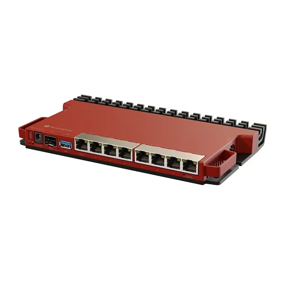 MIKROTIK L009UiGS-RM ROUTER 1U rackmount, 8 X Gigabit Ethernet, 1 X SFP (2.5G supported), PoE out on port 8, 800MHz CPU, 512MB RAM, RouterOS v7