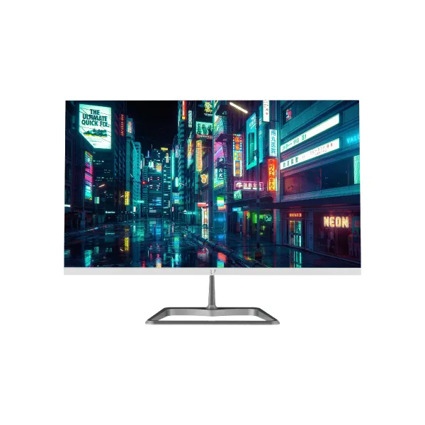 VALUE-TOP T24IFR100W 23.8-INCH FULL HD 100Hz FRAMELESS WHITE COLOR IPS LED MONITOR WITH METAL STAND