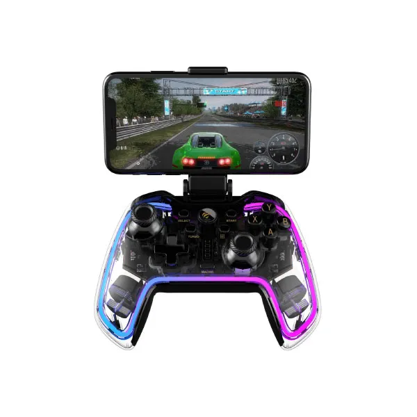 HAVIT G158BT pro TRANSPARENT RGB BLUETOOTH VIBRATION GAME PAD