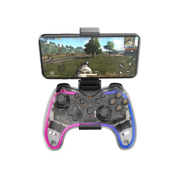 HAVIT G180BT TRANSPARENT RGB BLUETOOTH VIBRATION GAME PAD