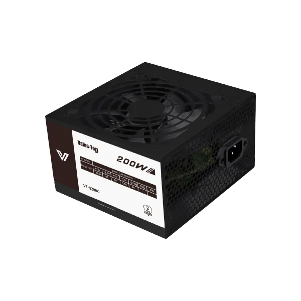Value-Top VT-S200C Real 200W ATX Power Supply with Flat Cable  (Industry Packing)