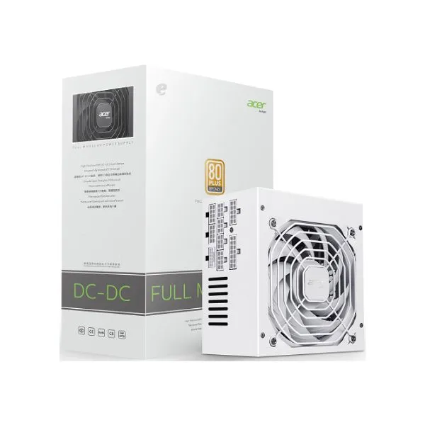 ACER AC750W WHITE 80 PLUS BRONZE FULL MODULAR POWER SUPPLY UNIT