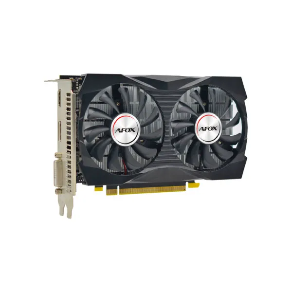 AFOX AF1050TI-4096D5H5 Geforce GTX1050Ti 4GB GDDR5 128Bit Dual Fan Graphics Card (Black Edition)