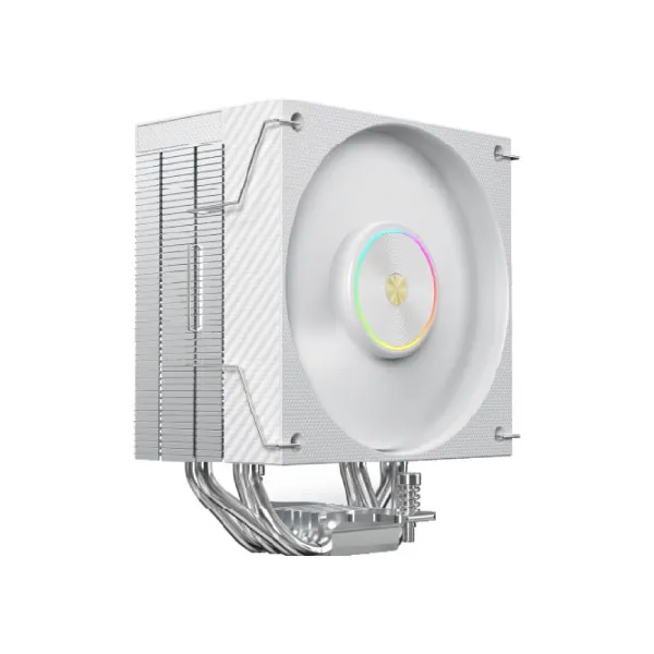 Acer Gadget C4GN White Single Tower Air CPU Cooler with ARGB & Temperature Display
