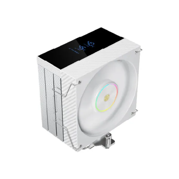 Acer Gadget C4GN White Single Tower Air CPU Cooler with ARGB & Temperature Display