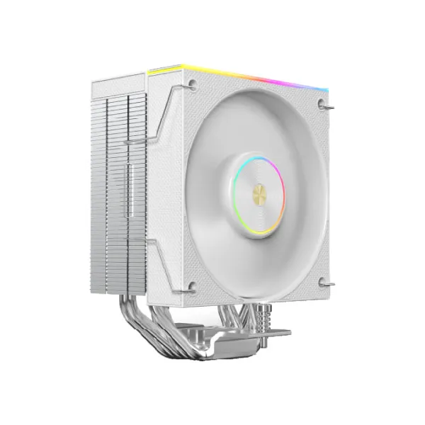 Acer Gadget C5GN White Single Tower Air CPU Cooler with ARGB & Temperature Display