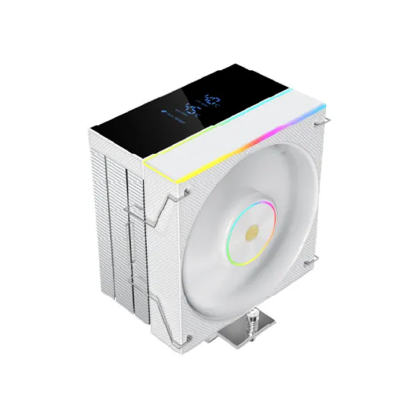 Acer Gadget C5GN White Single Tower Air CPU Cooler with ARGB & Temperature Display