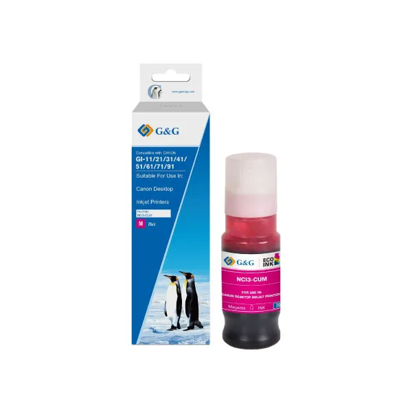 G&G GI-71-MAGENTA NCI3-CUM-70ml Bottle Ink