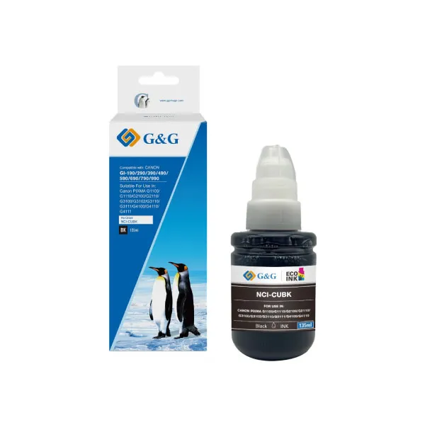 G&G GI-790-BLACK NCI-CUBK-135ml Bottle Ink