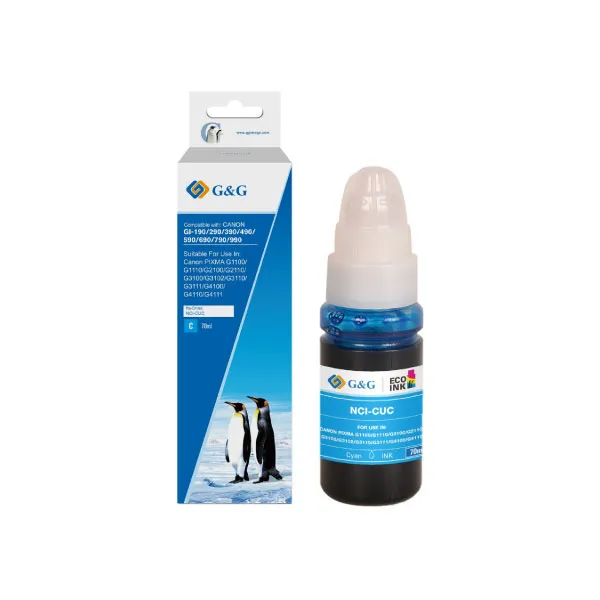 G&G GI-790-CYAN NCI-CUC-70ml Bottle Ink