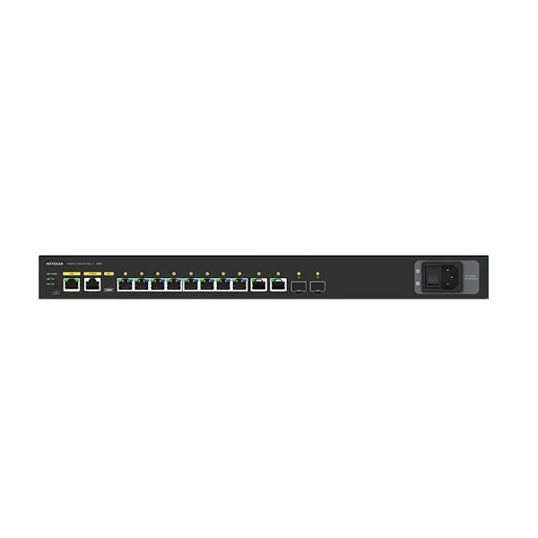 NETGEAR M4250-10G2XF-PoE+ (GSM4212PX) 8-PORT 1G PoE+ + 2-PORT 1G + 2-PORT SFP+ AV LINE L2 MANAGED  RACKMOUNT SWITCH
