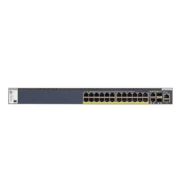 NETGEAR M4300-28G PoE+ (GSM4328PA) 24-PORT 1G PoE+ + 2-PORT 10G + 2-PORT SFP+ AV LINE L2 MANAGED RACKMOUNT SWITCH