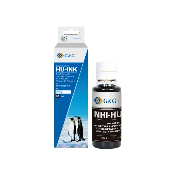 G&G GT52-BLACK NHI-HUBK-90ml Bottle Ink