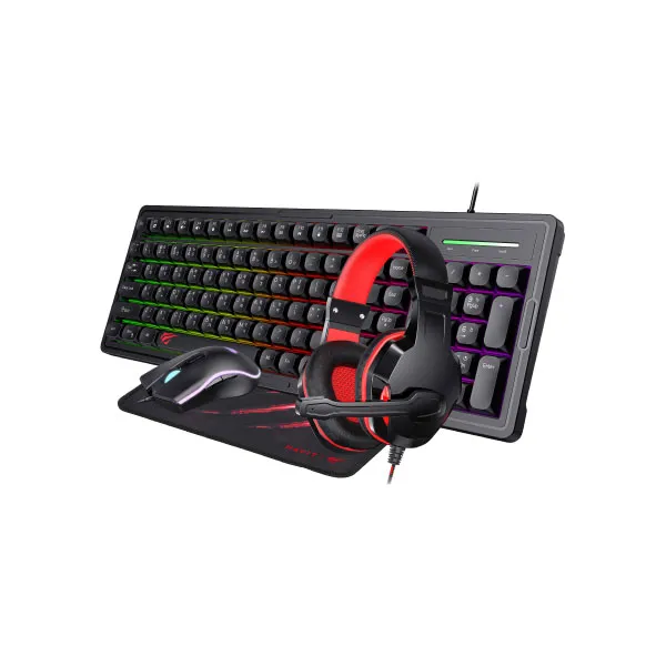 HAVIT KB894CM USB Keyboard, Mouse, Mousepad & Headphone 4 in 1 Combo