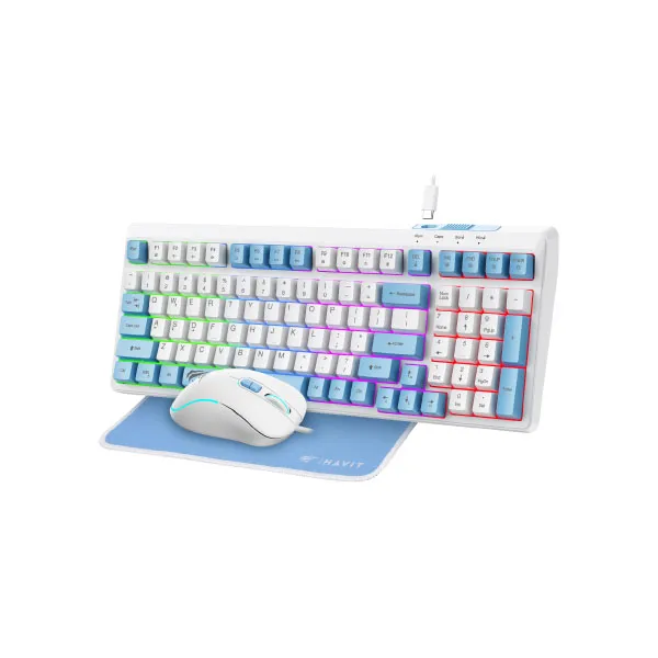 HAVIT KB897CM Gamenote Mouse, Keyboard & Mouse pad 3-in-1 Combo