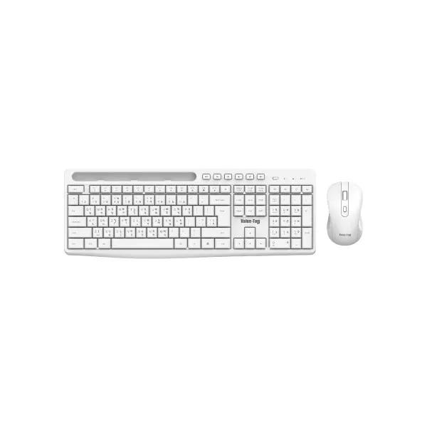 Value-Top KMW1096W Wireless Silent Office Keyboard and Mouse Combo