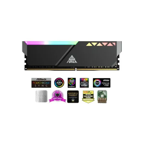 Neo Forza NFGD580E82-5200EI10 DDR5 U-DIMM 8GB 5200MHz CL40 1.2V Desktop RGB RAM with Heatsink
