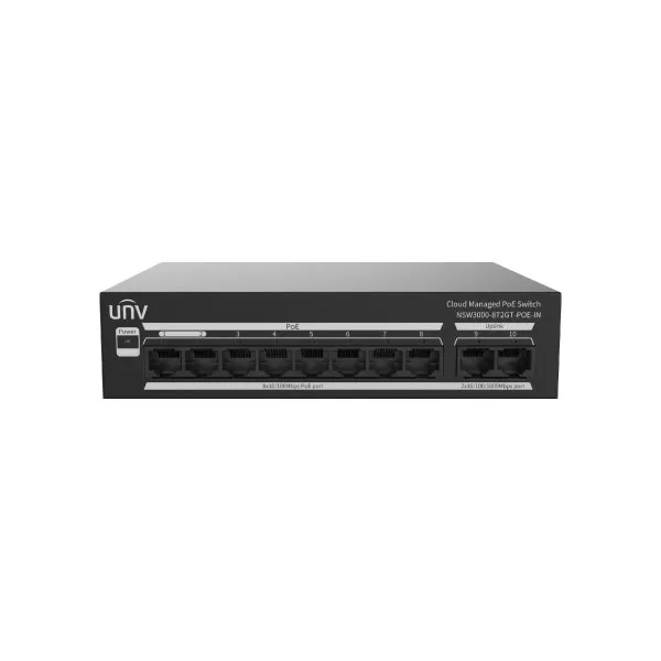Uniview NSW3000-8T2GT-POE-IN 8 Port Cloud Managed Ethernet PoE Switch