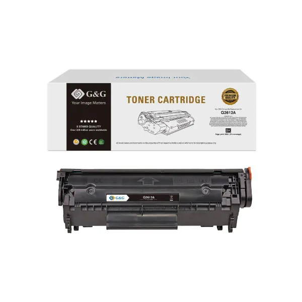 G&G Q2612A LASER MONOCHRONE TONER for HP LaserJet 1010/1012/1015/3015MFP/3020MFP/CANON LBP 2900/3000
