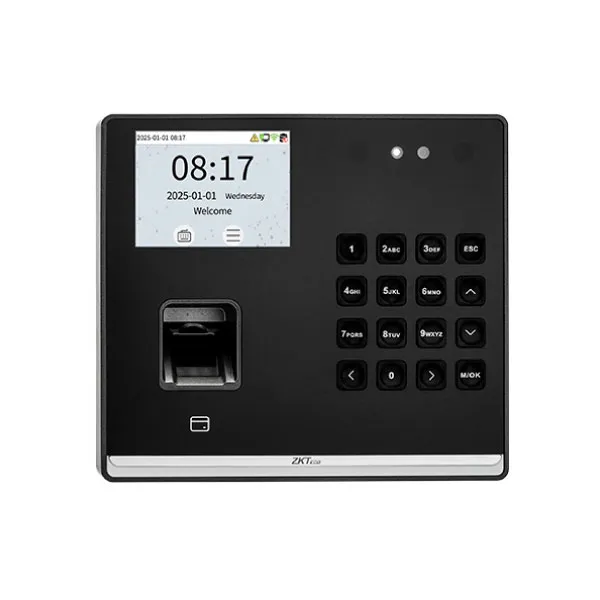 ZKTeco SenseFace M2F-LR Fingerprint Time Attendance & Access Control Terminal with Adapter (Battery Backup)