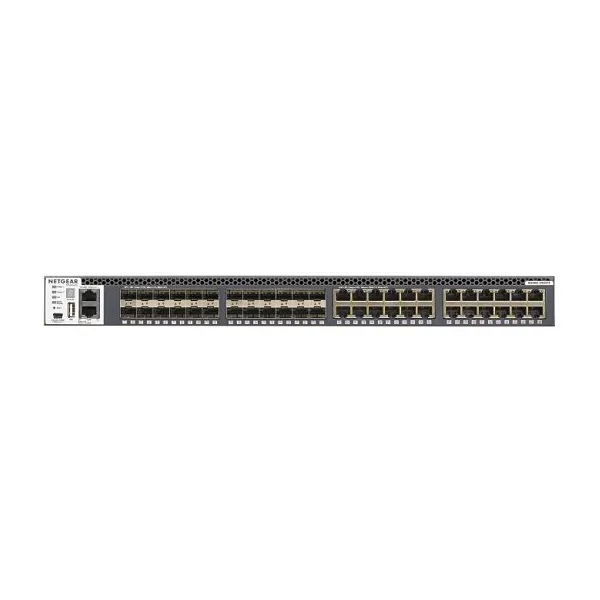 NETGEAR M4300-24X24F (XSM4348S) 24-PORT SFP+ + 24-PORT 10G STACKABLE AV LINE L3 MANAGED SWITCH